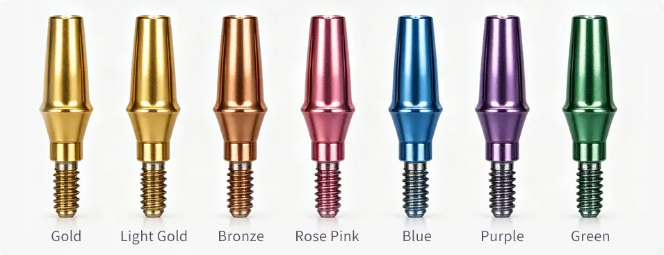 色版 Titanium Abutment Anodizing Machine & Technology